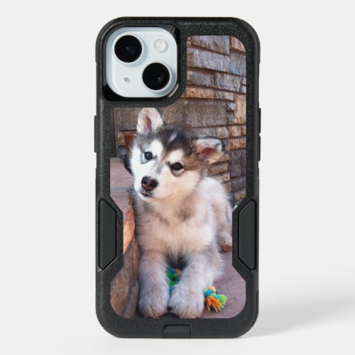 Sweet Alaskan Malamute Puppy Head Tilt Photograph iPhone 15 Case