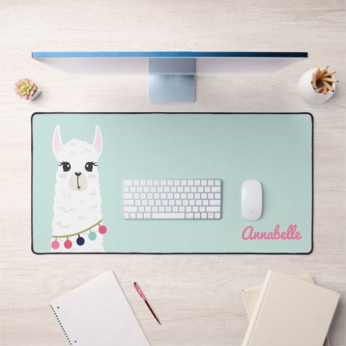 Sweet Alpaca Personalized  Desk Mat