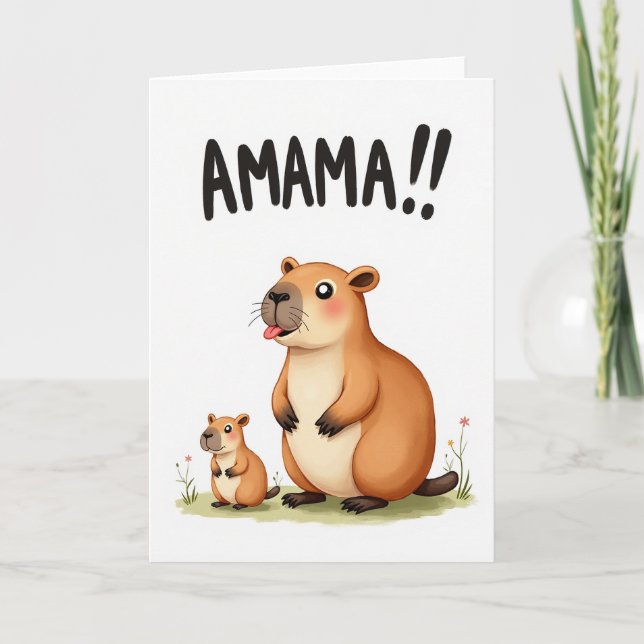 Sweet Amama Rodents Mothers Day Card (Front)