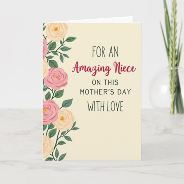 Sweet Amazing Niece Card (Front)