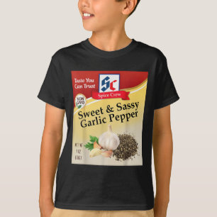 Sweet &amp; Sy Garlic Pepper Condiment Sce Group M T-Shirt