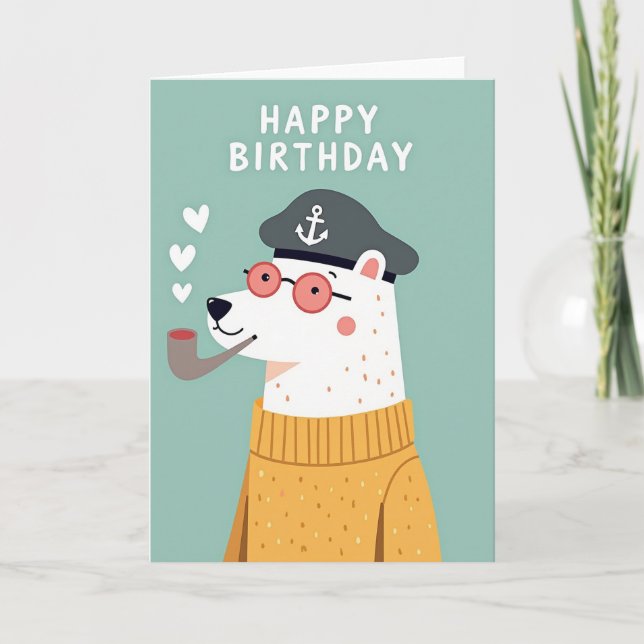 Sweet Anchor Birthday Card (Front)