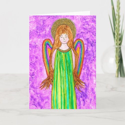 Sweet and Beautiful Angel Greeting Card