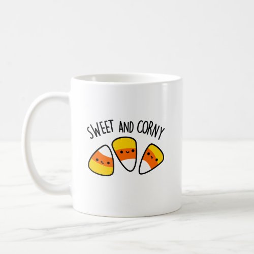 Sweet And Corny Funny Corn Kernels Pun  Coffee Mug