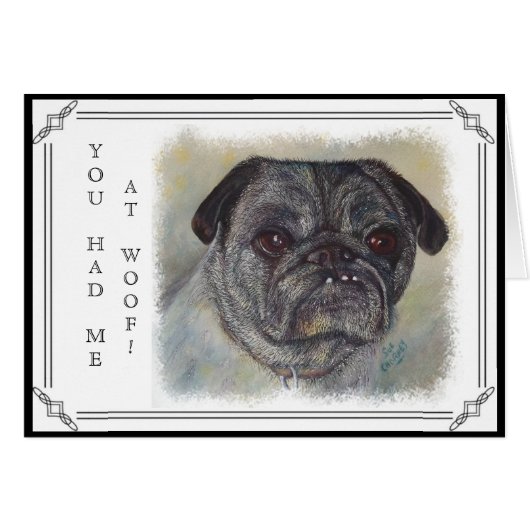 SWEET AND CUTE PUG CARDS (Front Horizontal)