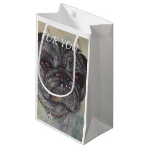 SWEET AND CUTE PUG SMALL GIFT BAG