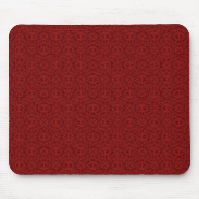 Sweet and Dainty Mousepad, Dark Red Mouse Pad (Front)