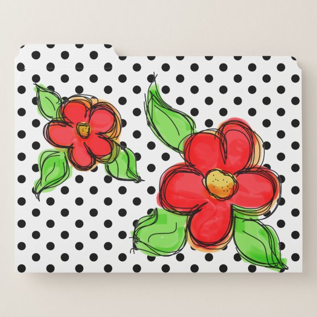 Sweet and Decorative Office File Folder (Front Left)