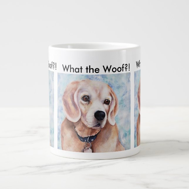 Sweet and Gentle Beagle Giant Coffee Mug (Front)