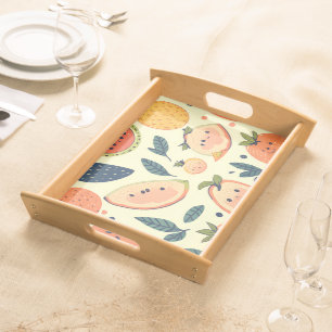 Sweet and Playful Fruit Friends Serving Tray