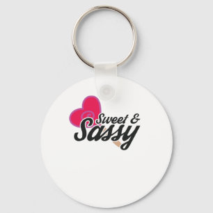 Sweet and Sassy Novelty Quotes Keychain