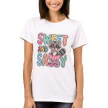Sweet and Sassy Raccoon T-Shirt 