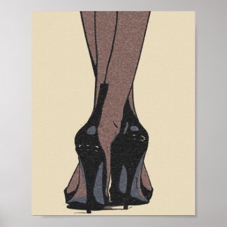 Sweet and sexy, woman attribute - high heels poster