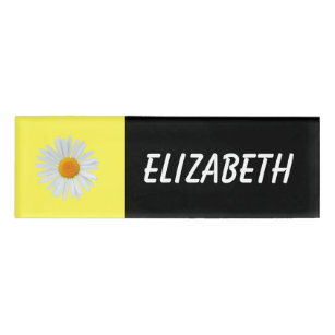 Sweet and simple daisy name tag