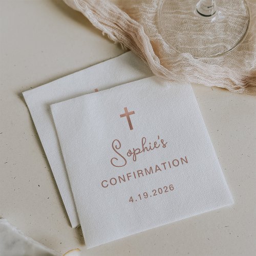 Sweet and Simple | Rose Gold Cross Confirmation