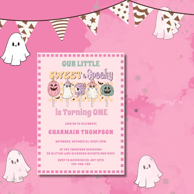 Sweet and Spooky birthday Invitation (Creator Uploaded)