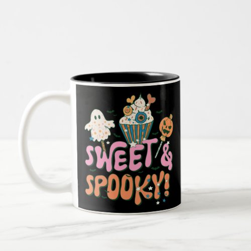 Sweet and Spooky Creepy Spooky Fun Halloween Two_Tone Coffee Mug