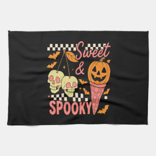 Sweet and Spooky Cute Halloween Kitchen Towel