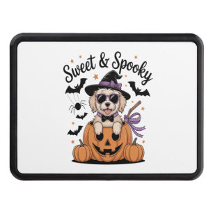 Sweet and Spooky Dog Halloween Hitch Cover