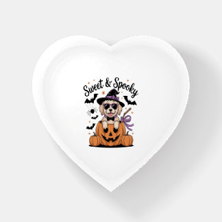 Sweet and Spooky Dog Halloween Paperweight