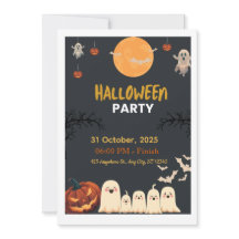 Sweet and Spooky Halloween Celebration Invitation