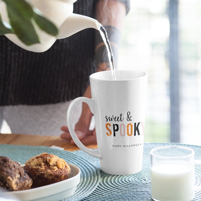 Sweet and Spooky Halloween Latte Mug | Cute Fall (Creator Uploaded)