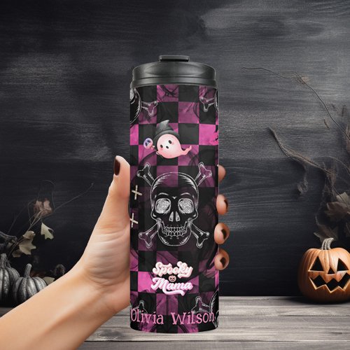 Sweet and Spooky Halloween Personalized  Thermal Tumbler
