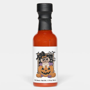Sweet and Spooky Poodle and Pumpkin Hot Sauces
