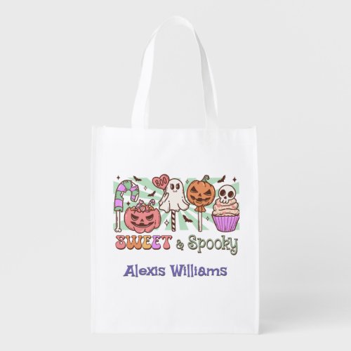 Sweet and spooky trick or treat Budget Grocery Bag