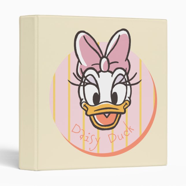 Sweet and Sunny Daisy Duck Portrait 3 Ring Binder (Front/Spine)
