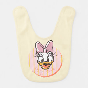 Sweet and Sunny Daisy Duck Portrait Baby Bib
