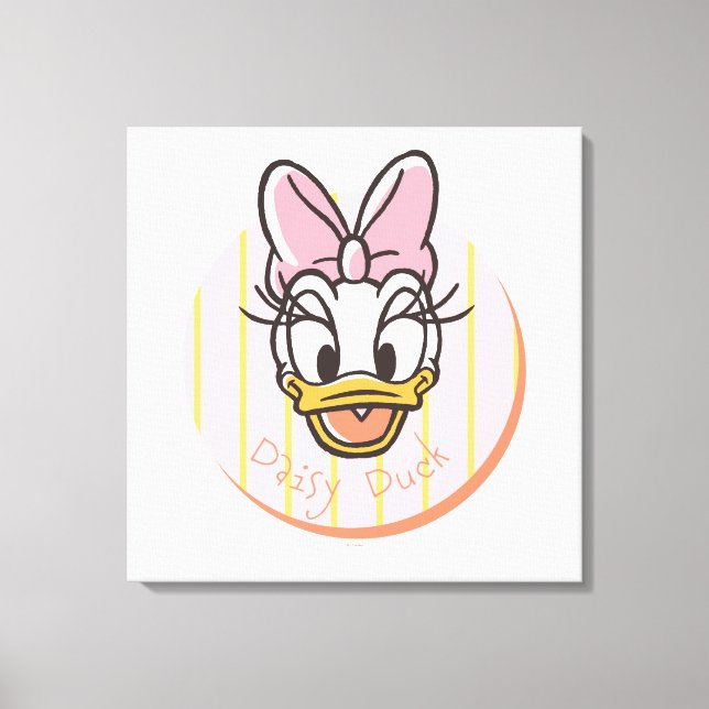 Sweet and Sunny Daisy Duck Portrait Canvas Print (Front)