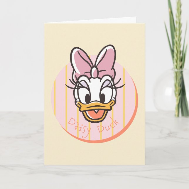 Sweet and Sunny Daisy Duck Portrait Card (Front)