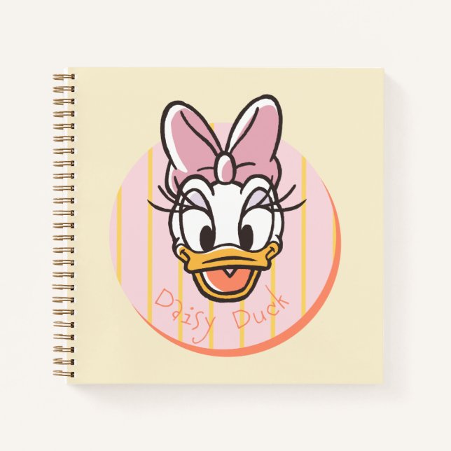 Sweet and Sunny Daisy Duck Portrait Notebook (Front)