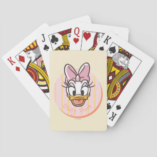 Sweet and Sunny Daisy Duck Portrait Poker Cards