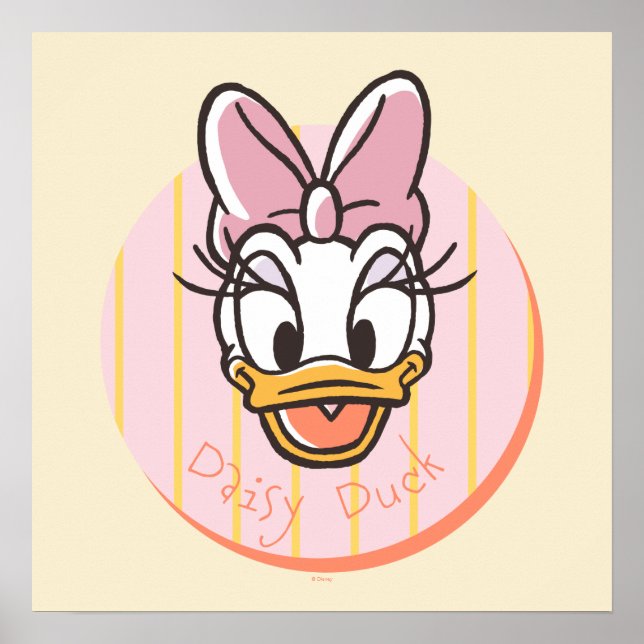 Sweet and Sunny Daisy Duck Portrait Poster (Front)