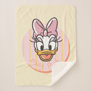 Sweet and Sunny Daisy Duck Portrait Sherpa Blanket