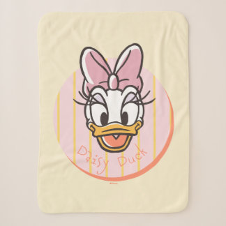 Sweet and Sunny Daisy Duck Portrait Sherpa Blanket