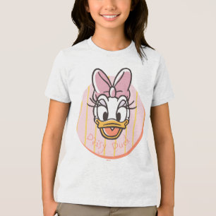 Sweet and Sunny Daisy Duck Portrait Tri-Blend Shirt