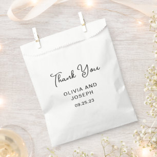 Sweet and Whimsical   Wedding Thank You Favor Bag