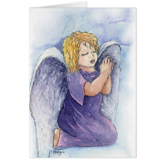 sweet angel ... praying cards (Front)