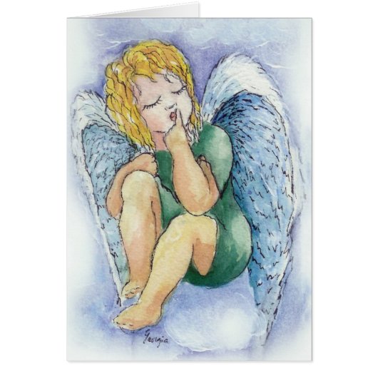 sweet angel ... shhh! cards (Front)