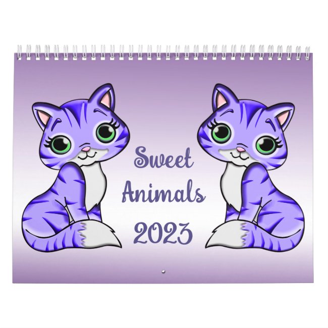 Sweet Animals Childrens 2023 Calendar