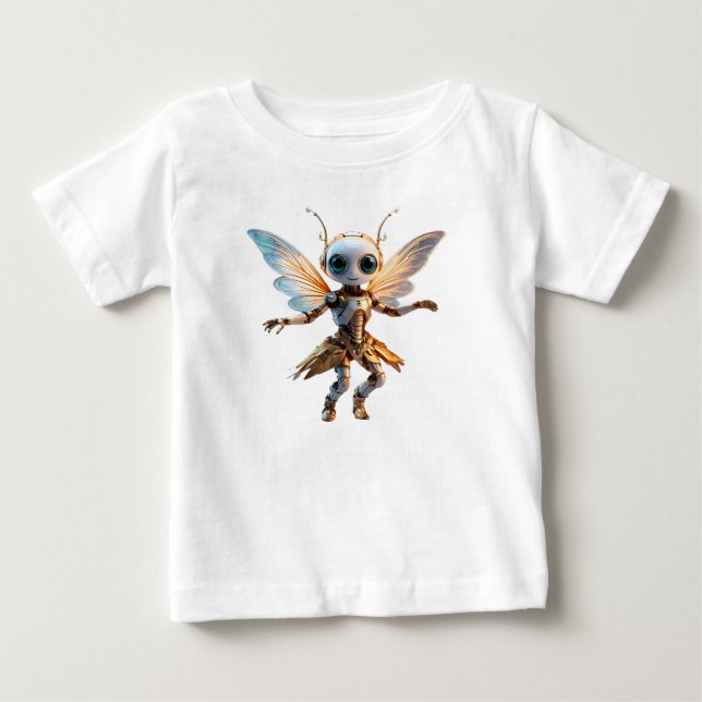 Sweet Ant Girl Dancing Robot Pixie Baby T-Shirt (Front)