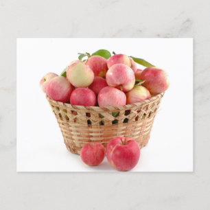 Sweet Apple Fruit Basket Postcard
