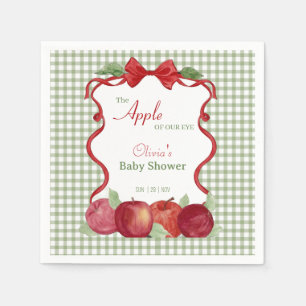 Sweet Apple Of Our Eye Baby Shower Invitation Napkins