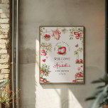 Sweet Apple Of Our Eye Baby Shower Welcome Poster<br><div class="desc">Embrace the joy of parenthood and let us help you make your baby shower a memorable one. Our welcome poster, set against a delightful backdrop of watercolor apple trees and a line of adorable baby attire, are sure to incite an outpouring of love and well-wishes from those who matter. Let's...</div>