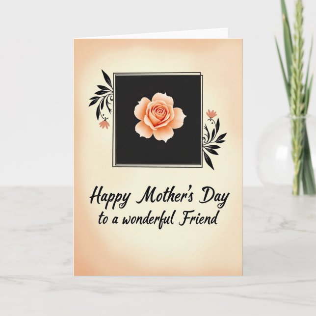 Sweet Apricot Mothers Day Card (Front)