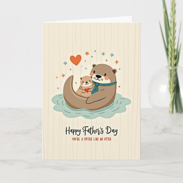 Sweet Aquatic Fathers Day Card (Front)