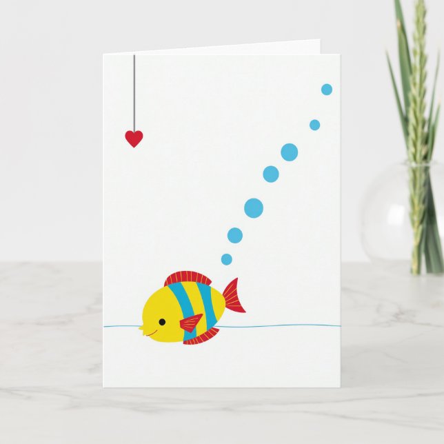 Sweet Aquatic Love Card (Front)